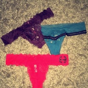 Victoria’s Secret Thongs underwear. Size small